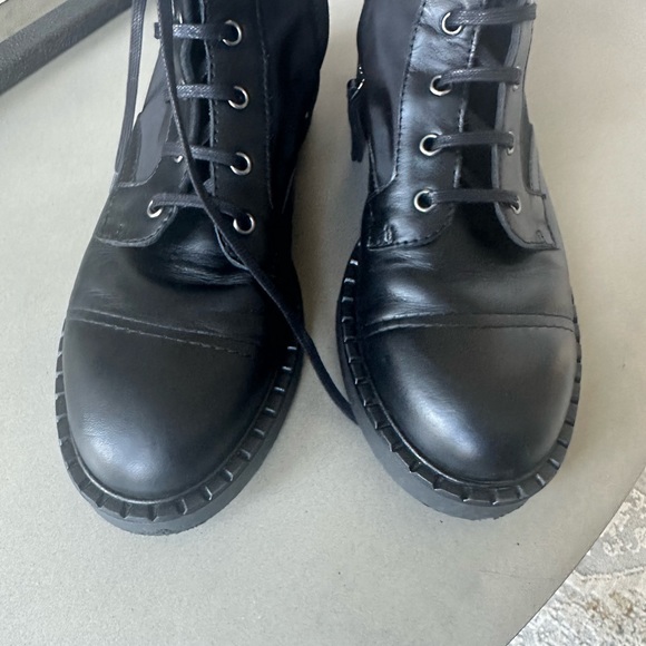 Theory leather + nylon boots - Picture 7 of 13